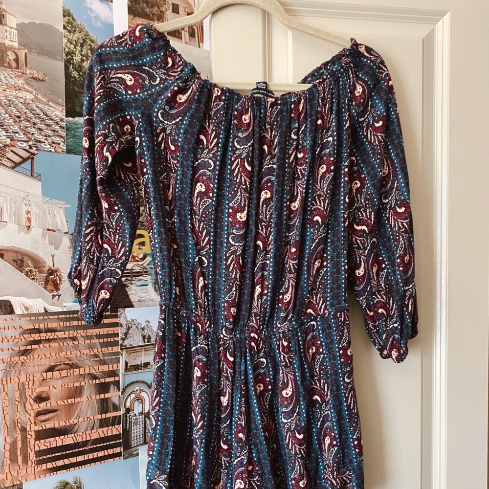 Vibrant and colorful off the shoulder  romper